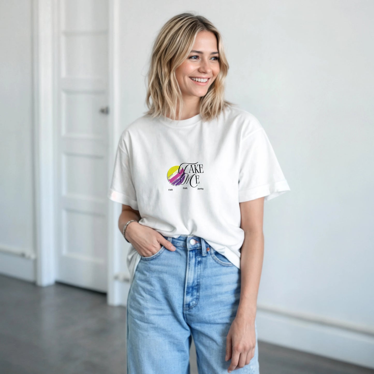 Take Me Far Far Away Heavyweight Unisex Crewneck T-shirt